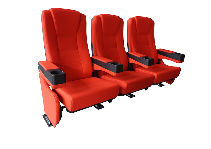 walvis Roei uit Frustratie CineSlider Luxe thuis bioscoopstoelen rij van 3 stoelen